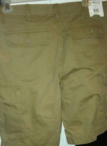 Khaki cargo shorts
